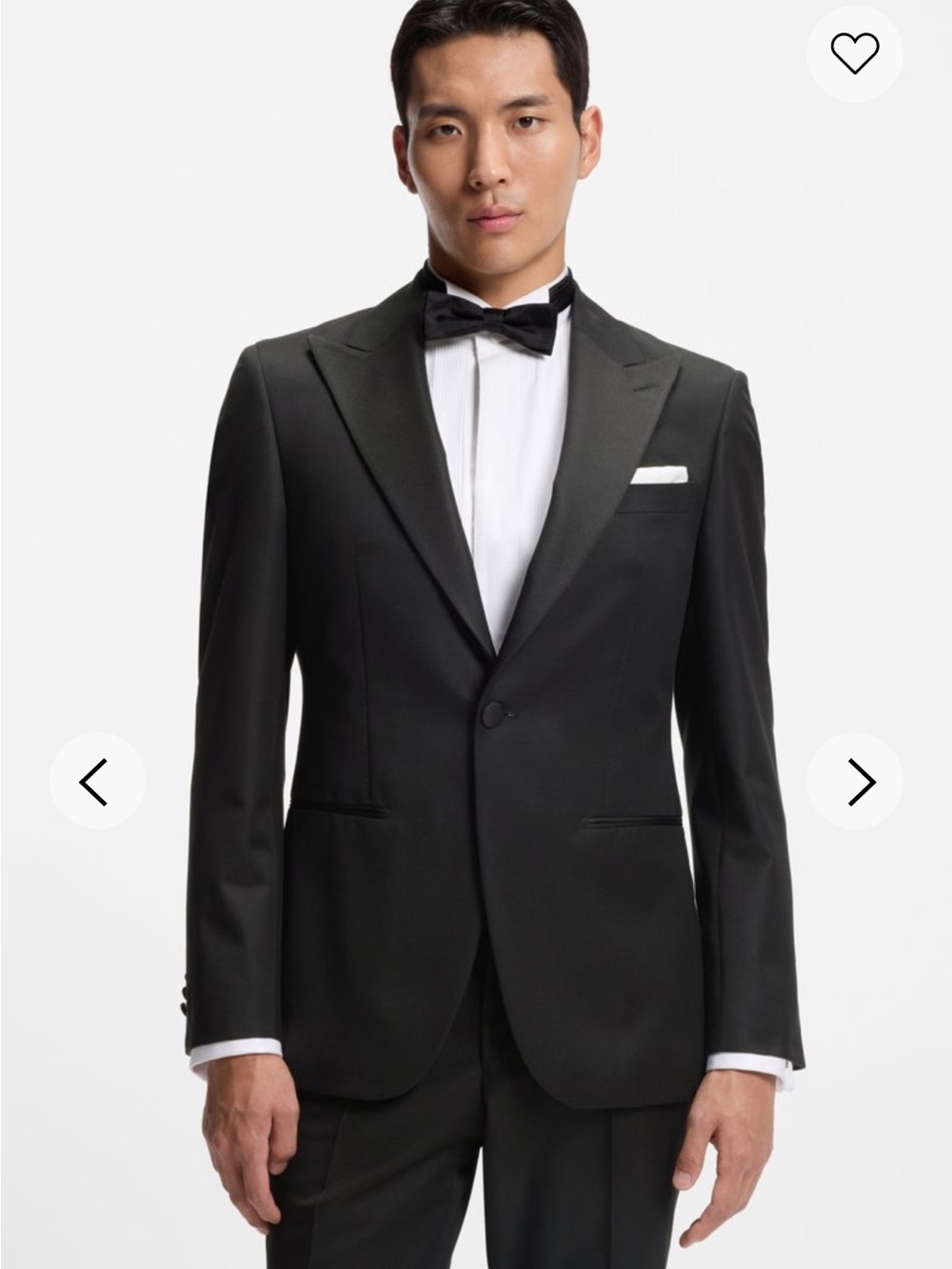 Flash Sale 🎉🎉Hugo Boss Black Single-Button Tuxedo Jacket with Satin Lapels